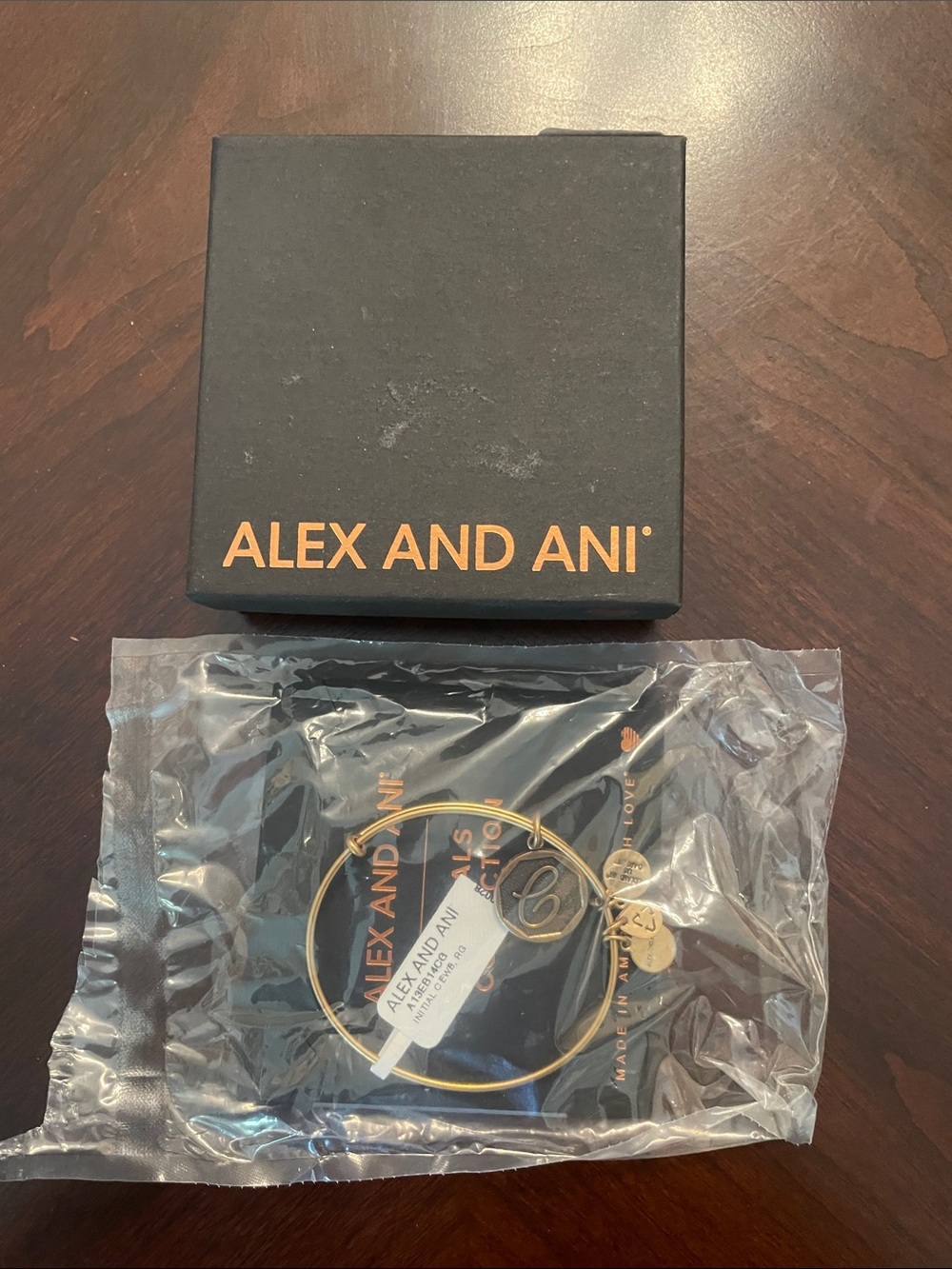 NWT Alex and Ani Bronze-Colored C Initial Bracelet